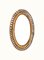 Mid-Century Rattan and Bamboo Oval Wall Mirror in the style of Franco Albini, Italy, 1960s 2