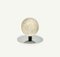 Mid-Century Ball Sculpture Paperweight in Steel and Travertine by Enzo Mari, Italy, 1970s, Image 4