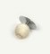 Pisapapeles Mid-Century con forma de bola de acero y travertino de Enzo Mari, Italia, años 70, Imagen 6
