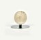 Mid-Century Ball Sculpture Paperweight in Steel and Travertine by Enzo Mari, Italy, 1970s 2