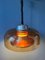 Lampada a sospensione Mid-Century Space Age arancione di Herda, Immagine 5