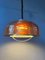 Mid-Century Space Age Orange Pendant Light from Herda, Image 2