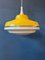 Vintage Space Age Yellow Pendant Lamp from Massive Belgium 8