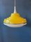 Vintage Space Age Yellow Pendant Lamp from Massive Belgium 1