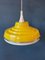 Vintage Space Age Yellow Pendant Lamp from Massive Belgium 6