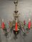 Flemish Chrome 8-Branch Chandelier, 1940s, Image 1