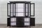 Large English Ebonised and Glazed Pine Breakfront Bookcase, Image 2