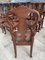 Queen Anne Mahogany Dining Chairs with Cane Seats, Set of 12 10