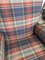 Vintage Deep Seated Armchair Tartan Fabric 9