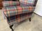 Vintage Deep Seated Armchair Tartan Fabric 8