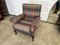 Vintage Deep Seated Armchair Tartan Fabric 2