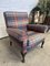 Vintage Deep Seated Armchair Tartan Fabric 14