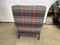 Vintage Deep Seated Armchair Tartan Fabric 5