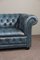 Blue Chesterfield Button Back Two-Seater Sofa 5