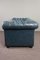 Chesterfield 2-Sitzer Sofa mit Knopfleiste in Blau 3