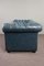 Divano Chesterfield a due posti con schienale blu, Immagine 3