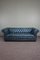 Divano Chesterfield a due posti con schienale blu, Immagine 1