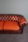 Patinated Orange Chesterfield Sofa, Image 7