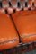 Chesterfield Sofa in Orange, patiniert 10