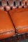 Patinated Orange Chesterfield Sofa 10