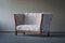Dänisches Zwei-Sitzer Sofa aus Eiche & Lammwolle, 1940er 13