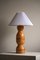 Scandinavian Modern Sculptural Table Lamp in Organic Wood, 1960s 6