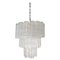 Mid-Century Italian Murano Glass Chandelier Tronchi attributed to Venini, 1970s, Image 1