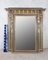 Classic Trumeau Fireplace Mirror with Lion Heads in Green and Gold, Image 3