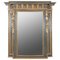 Classic Trumeau Fireplace Mirror with Lion Heads in Green and Gold, Image 1