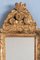 18th Century French Giltwood Mirror with Crest and Flowers 3