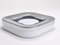 Ico Parisi Square White Ashtray in Chrome & Melamine attributed to Lamperti, Italy, 1970s, Image 12