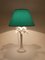 Lampada da tavolo bianca in finto bambù di Tommaso Barbi, Italia, anni '70, Immagine 8