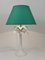 White Palm Tree Faux Bamboo Table Lamp from Tommaso Barbi, Italy, 1970s, Image 16