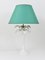 White Palm Tree Faux Bamboo Table Lamp from Tommaso Barbi, Italy, 1970s 11