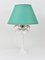 White Palm Tree Faux Bamboo Table Lamp from Tommaso Barbi, Italy, 1970s 12