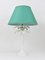 White Palm Tree Faux Bamboo Table Lamp from Tommaso Barbi, Italy, 1970s 9