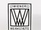 Wiener Werkstätte of America Inc New York Enameled Advertising Sign by Josef Hoffmann, 1960s 9