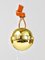 Jingle Bell #5039 Fermacarte artigianale in ottone, pelle attribuito a Carl Auböck, Austria, 2022, Immagine 7