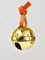 Handcrafted Jingle Bell #5039 Briefbeschwerer aus Messing, Leder zugeschrieben Carl Auböck, Österreich, 2022 18