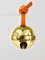 Jingle Bell #5039 Fermacarte artigianale in ottone, pelle attribuito a Carl Auböck, Austria, 2022, Immagine 19