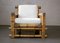 Vintage Bamboo Lounge Chairs, 1980s, Set of 4, Image 6