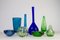 Vintage Scandinavian Glass Vases, 1960s, Set of 8 2
