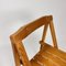 Sillas plegables italianas vintage de madera de abedul, años 70. Juego de 4, Imagen 7