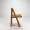 Vintage Italian Folding Chairs in Birchwood, 1970s, Set of 4 6