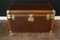 Brown Canvas Shoe Trunk, 1930s, Image 2