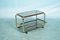 Brass Bar Cart with Smoked Glass Top, 1970s 14