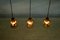 Lampe à Suspension avec 3 Scones en Verre par Victor Berndt, Suède, 1960s 4