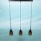 Hanging Lamp with 3 Glass Scones by Victor Berndt, Sweden, 1960s, Image 18