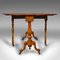 Antique English Sutherland Table in Burr Walnut, Image 7