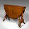 Antique English Sutherland Table in Burr Walnut, Image 2